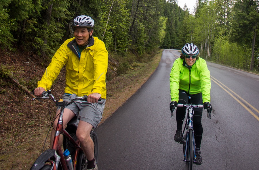 Bike Your Park Day Bike Travel Weekend Glacier NP Saara Snow Adventure Cycling