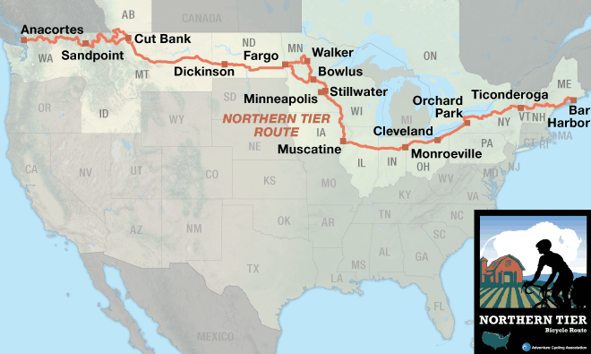 Northern Tier Map